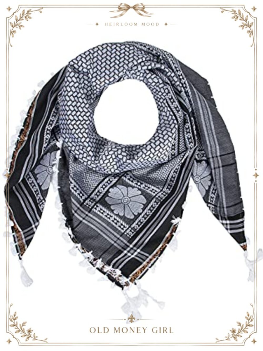 Cotton Shemagh Tactical Desert Wrap Keffiyeh Head Neck Arab Scarf